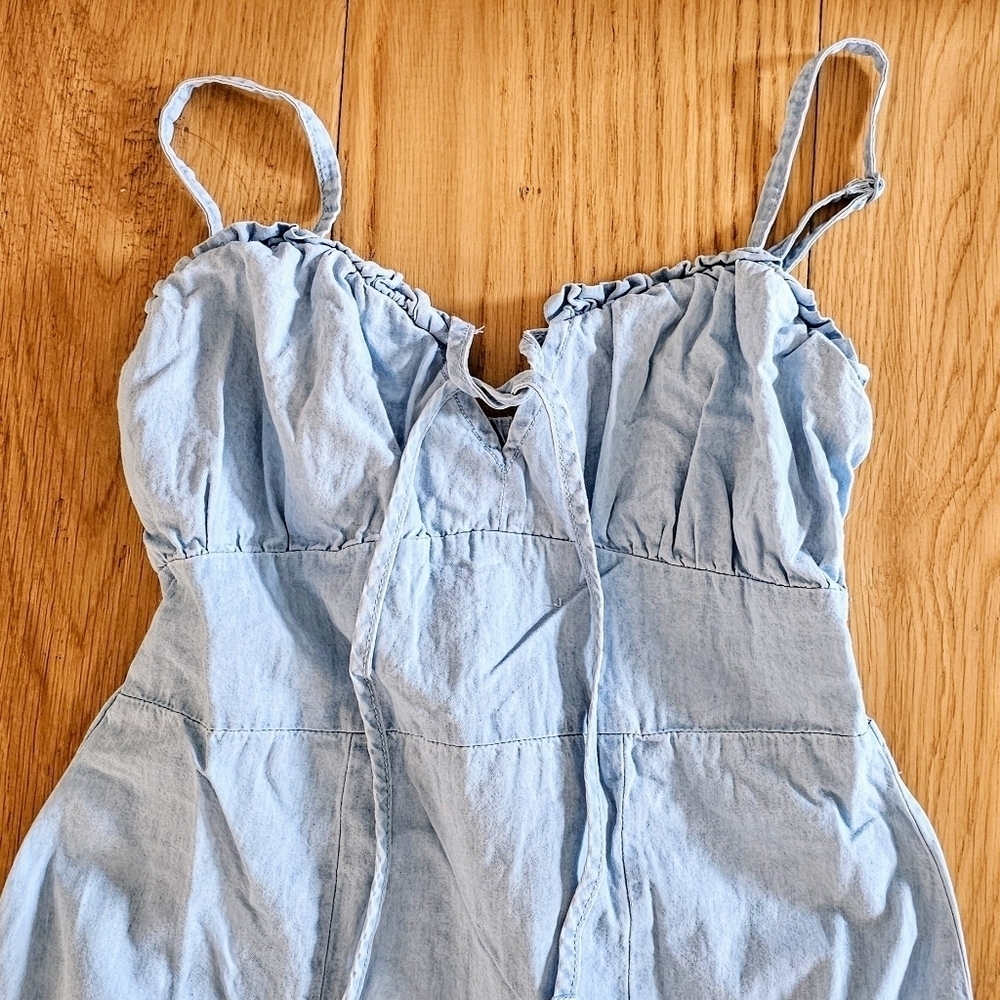 Silver Jeans Co. Blue Denim Midi Dress - XS NWT - Picture 2 of 6